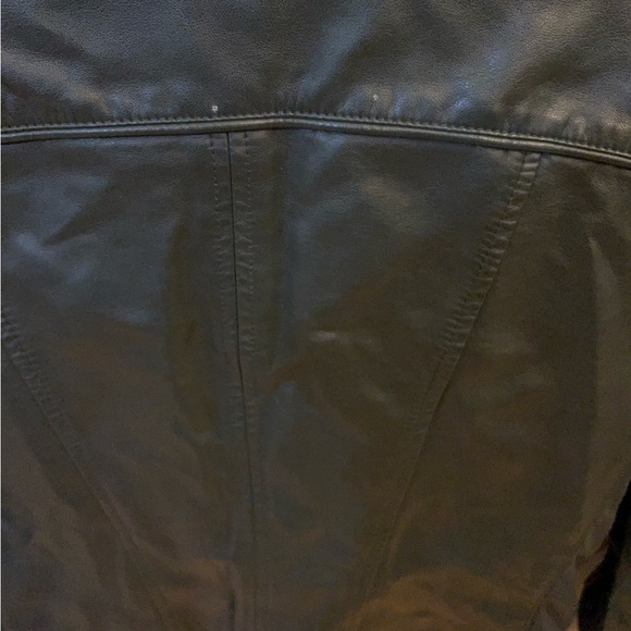 GUESS Women's Faux-Leather Moto Dark Green  Jacket - Picture 9 of 16